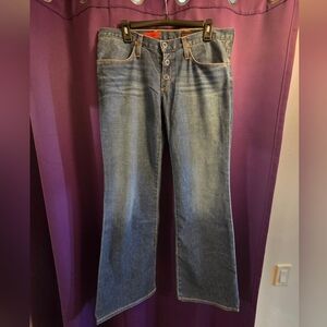 Ag Adriano Goldschmied Women's Blue Flare Jeans